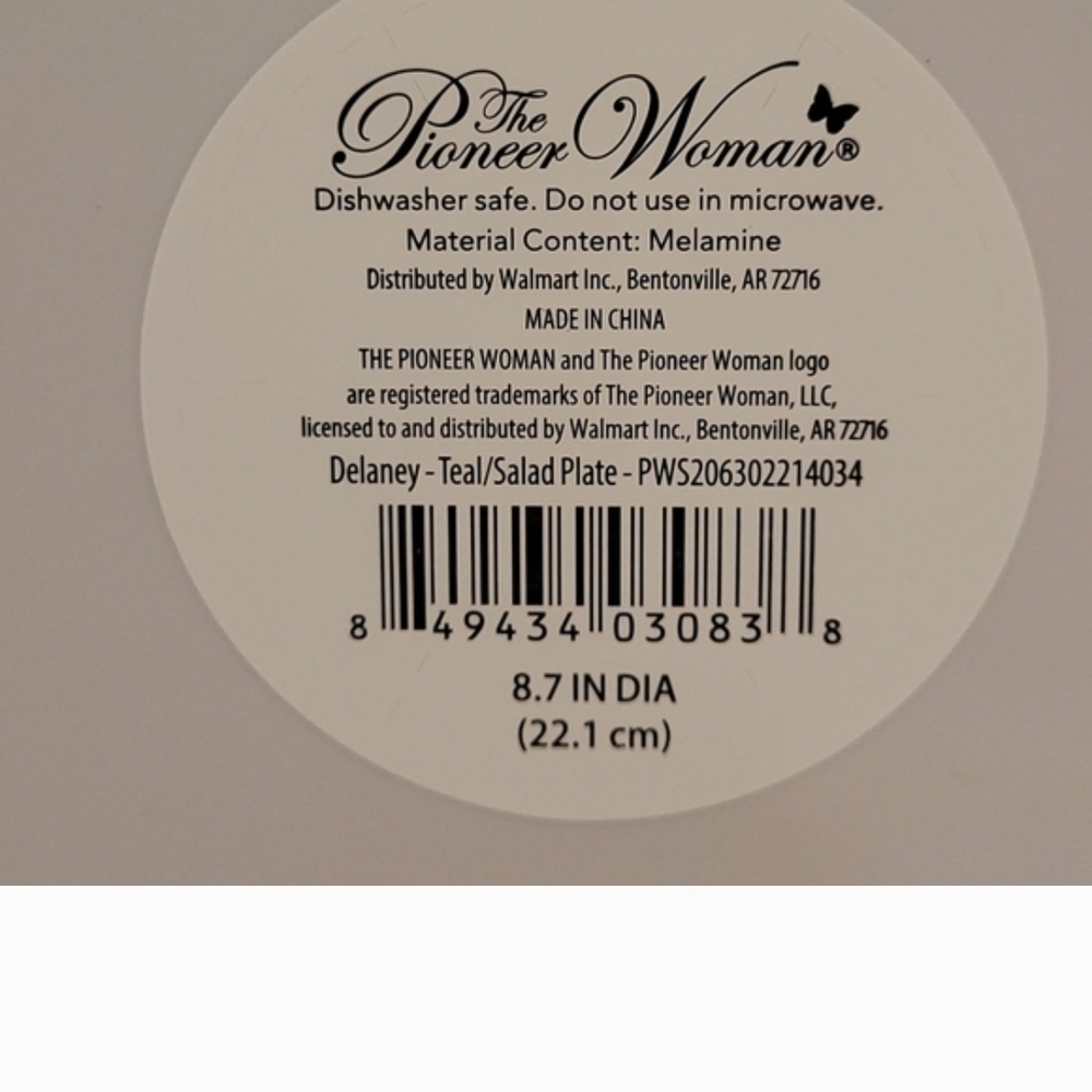 Pioneer Woman Floral Scalloped Edge Plates Set/2 - Picture 7 of 9